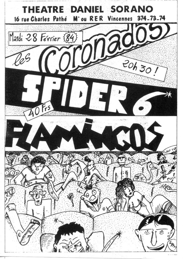 1984.02.28-Coronados-Flamingos920-724x1024 Flamingos, Spider 6, Coronados (28/02/84)