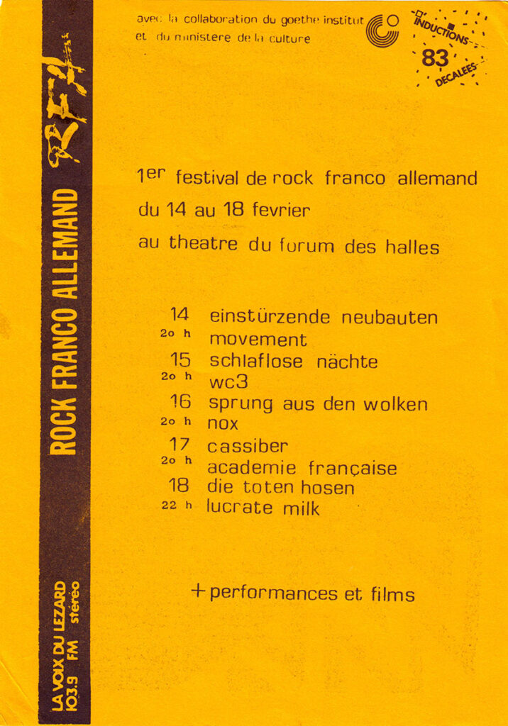 Lucrate-milk-1984.02.18-Fly-verso-716x1024 "Rock franco allemand" Einstürzende Neubauten, Movement (14/02/84)