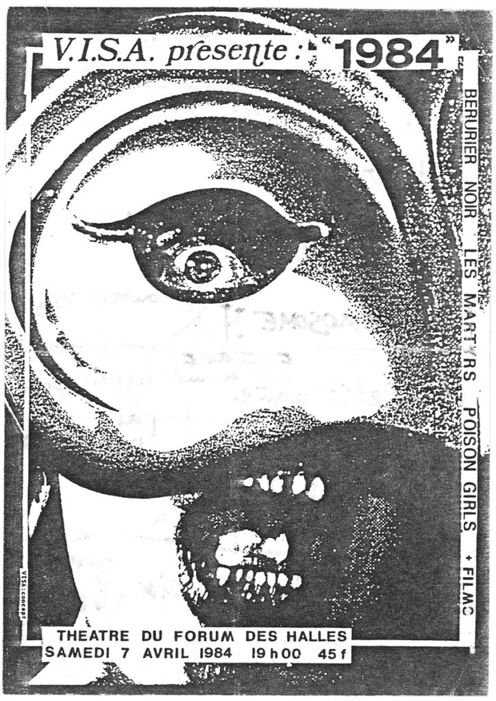 1984.04.07-Francois_GuillemotFL-2-724x1024 "1984" Les Martyrs, Poison Girls, Bérurier Noir (07/04/84)