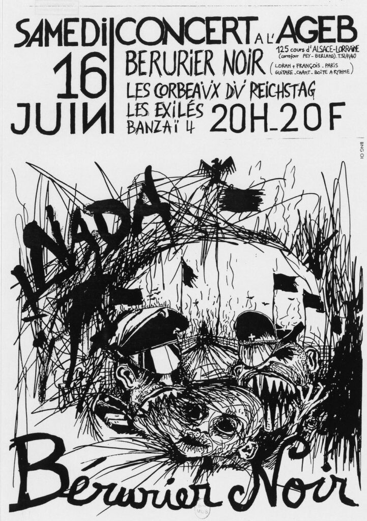 1984.06.16-Francois_GuillemotFL-721x1024 Banzaï 4, les Corbeaux du Reichstag, les Exilés, Bérurier Noir (16/06/84)