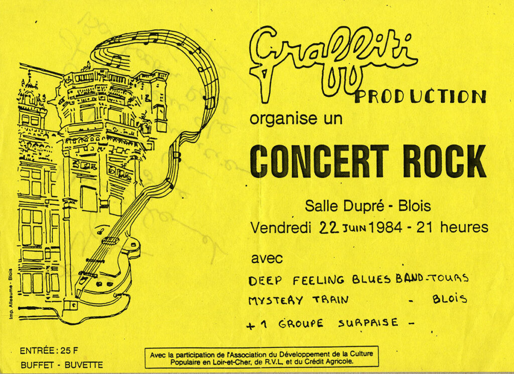 1984.06.22-Yann-DuriezFL001-1024x746 Mistery Train, Cheriched Memories, Deep Feeling Blues Band (22/06/84)