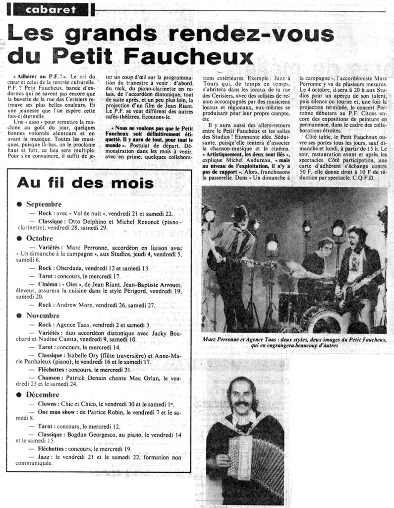 1984.09.14-NRCO.4ADPRE000728-795x1024 Programme : Petit Faucheux (septembre à décembre 84)