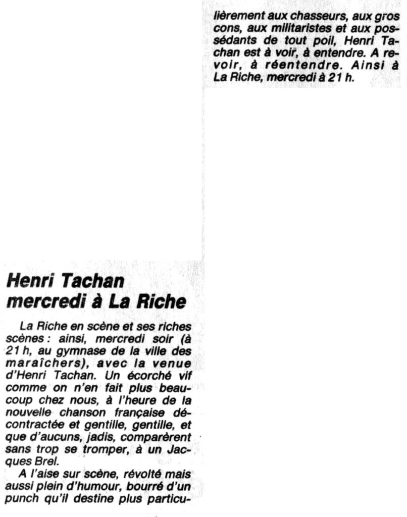 1984.10.09-NRCO.6ADPRE000765-806x1024 "La Riche en scène" Henri Tachan (10/10/84)