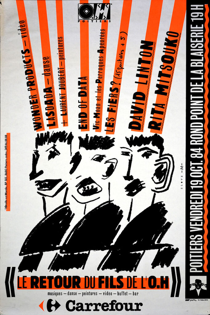 1984.10.19-Affiche01-78-117-imprimee-Oreille-est-Hardie-Copie-683x1024 "Le retour du fils de l'O.H." (19/10/84)