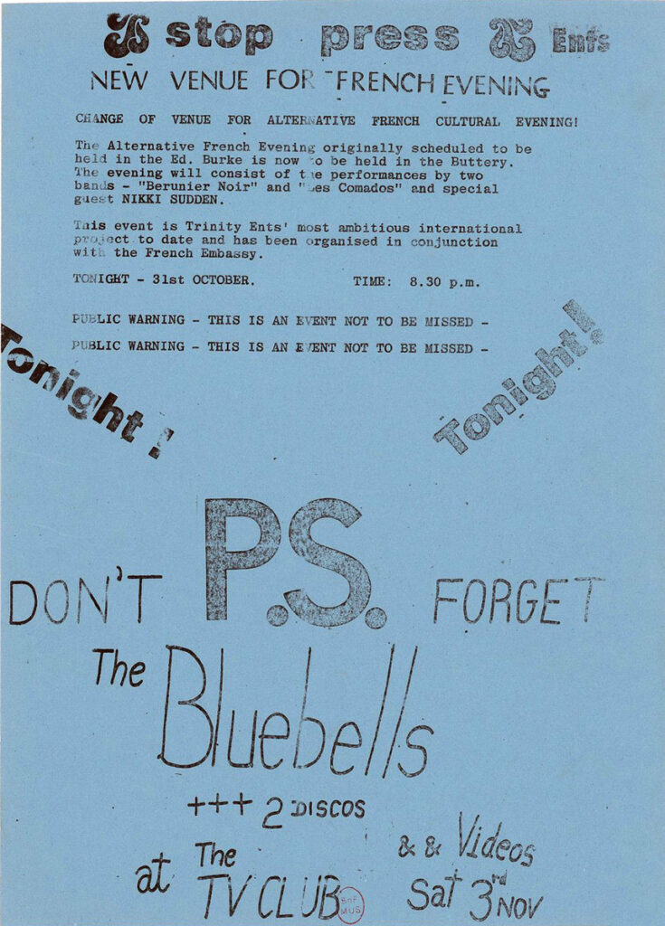 1984.10.31-Francois_GuillemotFL-735x1024 Bérurier Noir, les Coronados, Nikki Sudden (31/10/84)