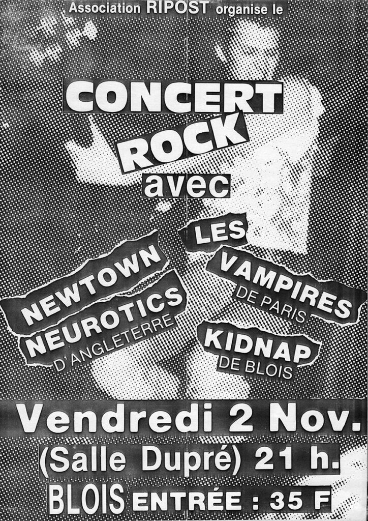 1984.11.02-Affiche02-A3-photocopiee-Copie-724x1024 Les Vampires, Kidnap, Newtown Neurotics (02/11/84)