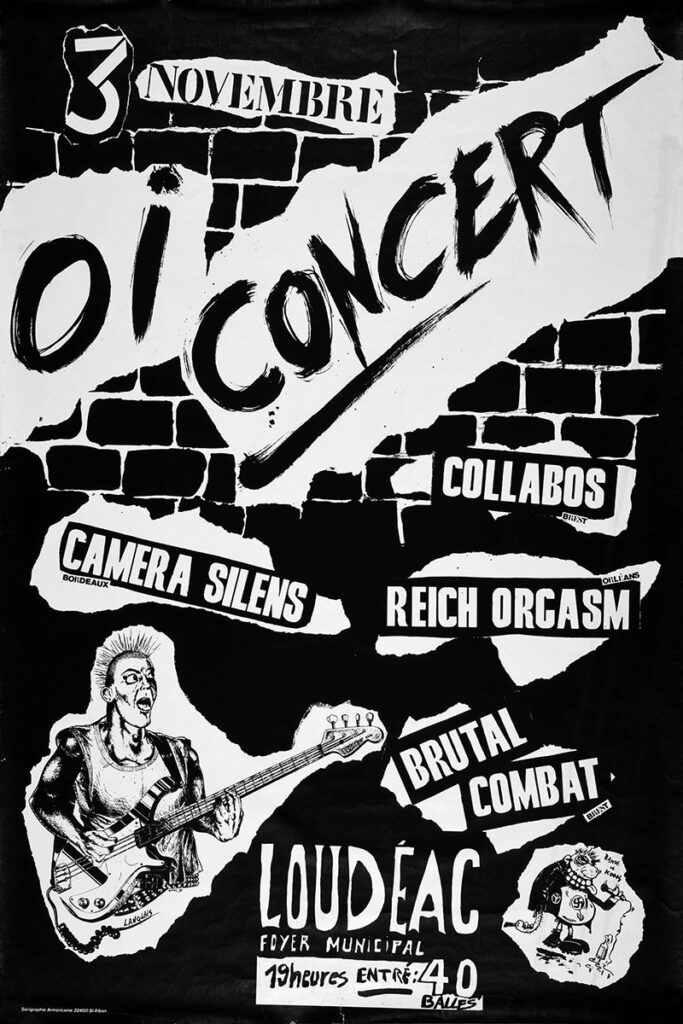 1984.11.03-Affiche01-80-120-serigraphiee-Copie-683x1024 Collabos, Camera Silens, Reich Orgasm, Brutal Combat (03/11/84)