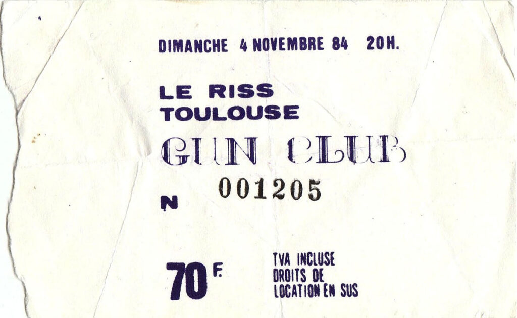 1984.11.04-Ticket01-Archives-du-Rock-Toulousain-1024x630 The List, Kid Congo, Gun Club (04/11/84)