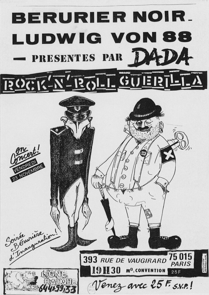 1984.11.23-Francois_GuillemotFL01-728x1024 "Dada Rock'n'Roll Guerilla" Ludwig Von 88, Bérurier Noir (23/11/84)