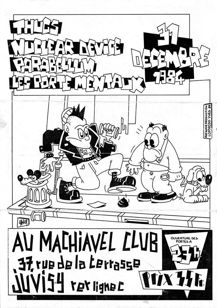 1984.12.31-A3-photocopiee-MinoAF039-722x1024 Daltons, les Porte Mentaux, Parabellum, Nuclear Device, les Thugs (31/12/84)