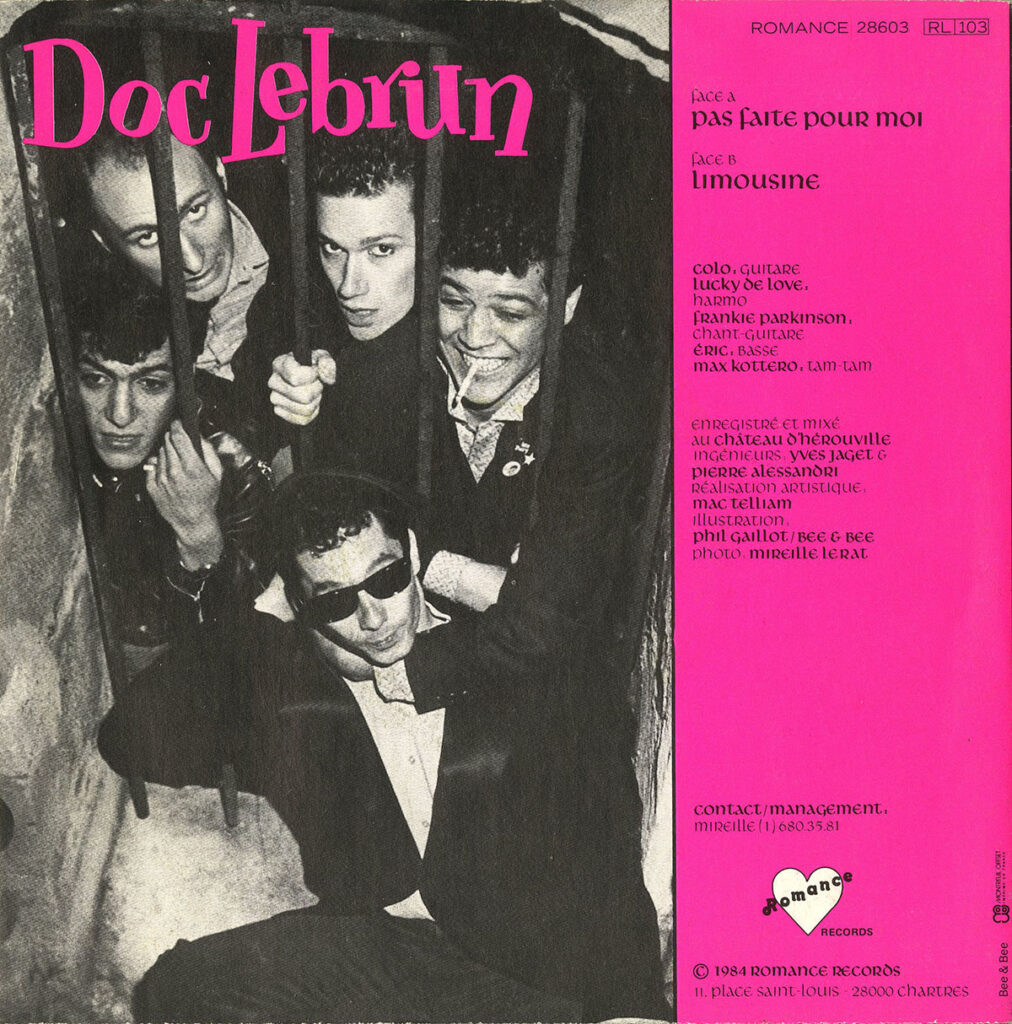 1985-Doc-Lebrun-EP-Pas-Bruno-Boussard-Bruno-BoussardDI02-1012x1024 Doc Lebrun "Pas faite pour moi"