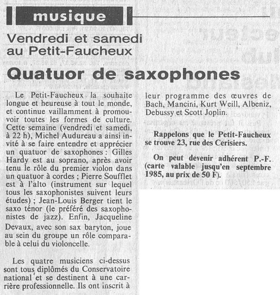 1985.01.02-NRCO.5ADPREd-972x1024 Quatuor de Saxo (04 et 05/01/85)