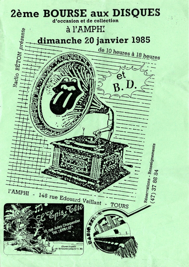 1985.01.20-Jean-VigourouxFL-727x1024 2ème Bourse aux Disques (20/01/85)