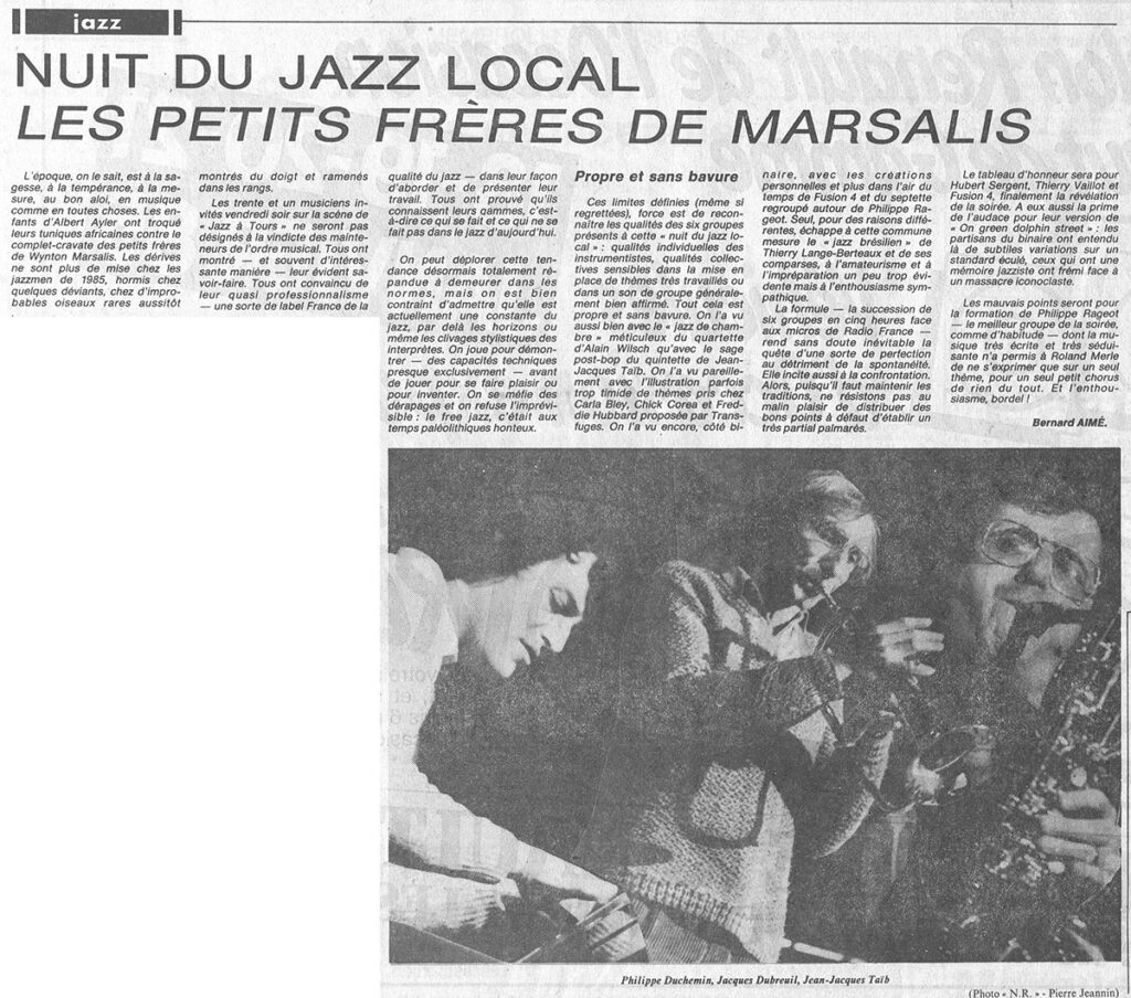 1985.01.21-NRCO.6ADPREa-1024x904 "Nuit du jazz local" (18/01/85)