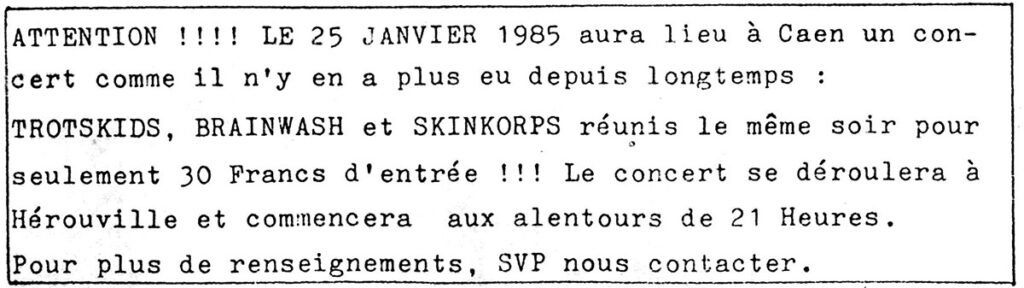 1985.01.25-Presse-Anthrax-n03-Decembre1984-02-1024x288 Skinkorps, Brainwash, Trotskids (25/01/85)