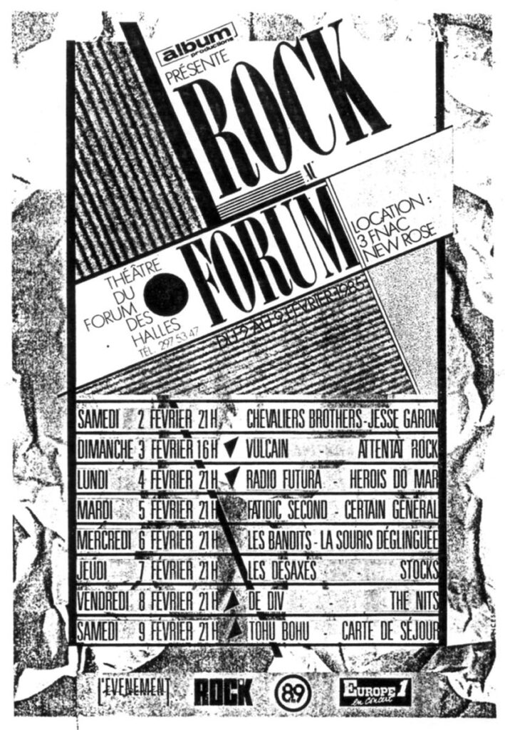 1985.02.09-Flyer01-Max-Well-709x1024 Les Bandits, La Souris Déglinguée (06/02/85)
