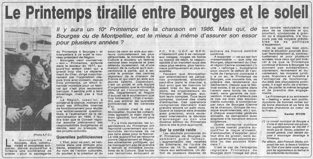 1985.04.26-NRCO.BADPREa-1024x523 "Printemps de Bourges" (30/03 au 08/04/85)