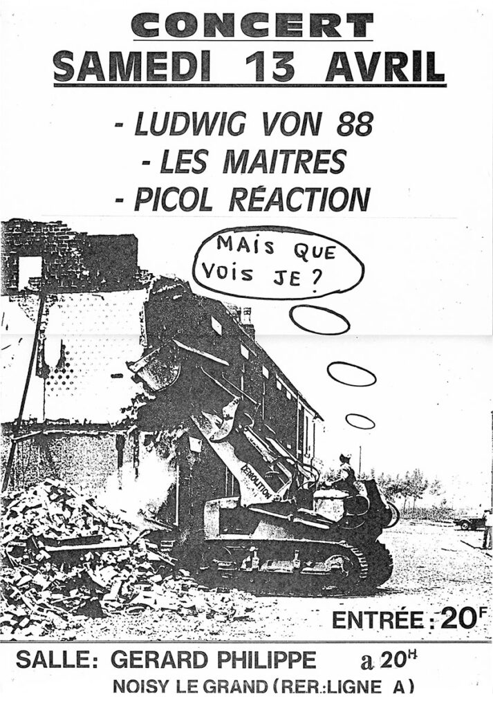 1985.04.13-Ludwig-von-88-Laurent-ManetFL01-713x1024 Picol Réaction, les Maitres, les Endimanchés, Ludwig Von 88 (13/04/85)