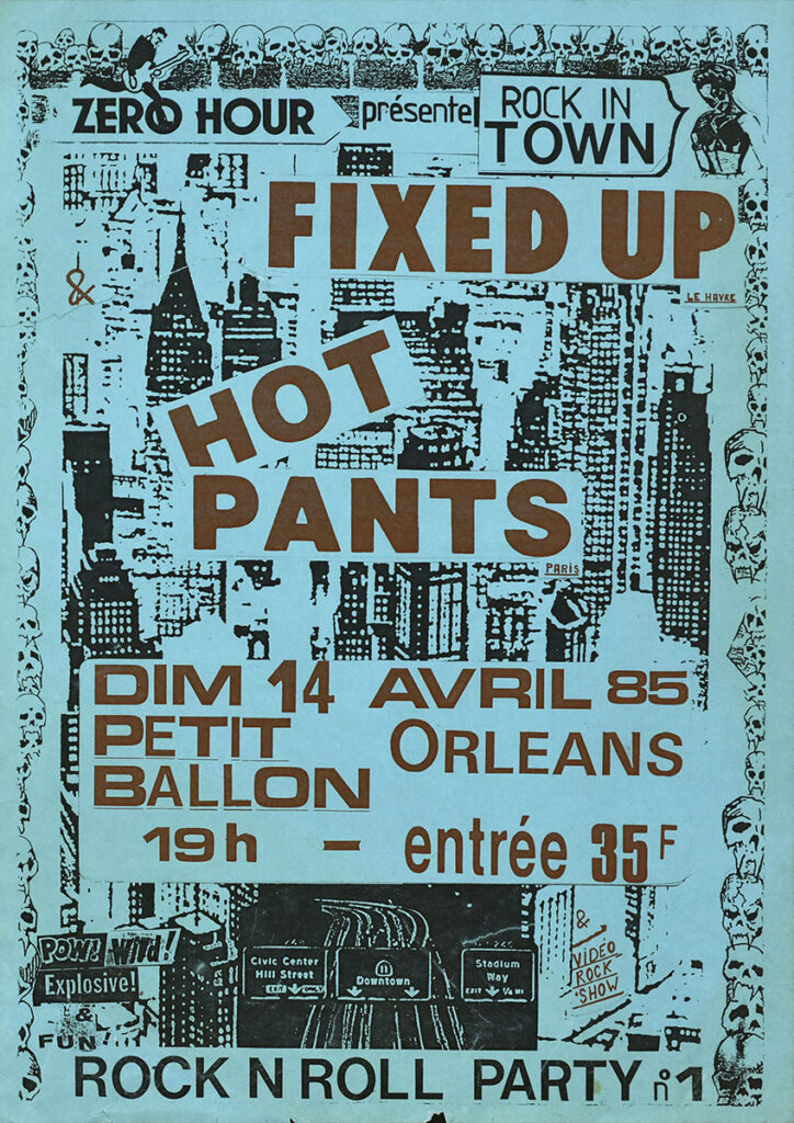 1985.04.14-Affiche01-A3-photocopiee-Milouf-Copie-724x1024 Fixed Up, Hot Pants (14/04/85)