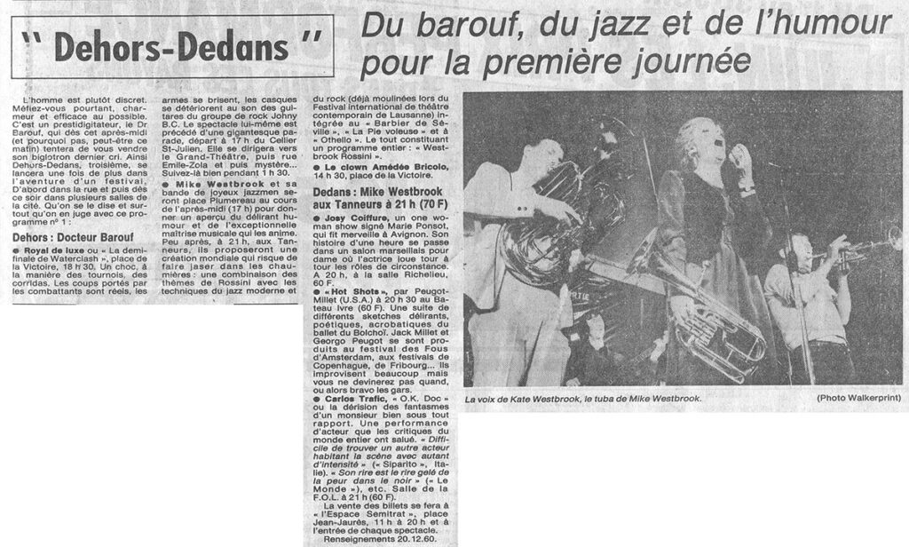 1985.05.31-NRCO.3ADPREa-1024x616 "Dehors Dedans" Peugot et Millet "Hot shots" (31/05 au 05/06/85)
