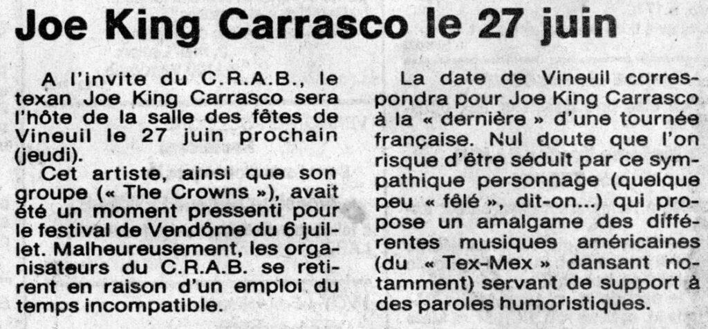 1985.06.05-NRCO41.3-Joe-King-Carrasco-JopeckPRE-1024x477 Joe King Carrasco and the Crowns, Iceberg (27/06/85)