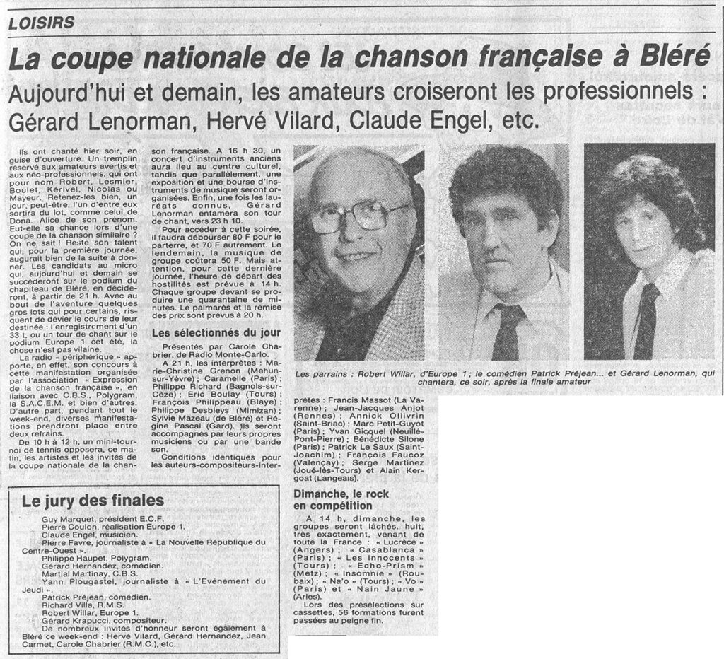 1985.06.08-NRCO.5ADPRE-1024x932 "Coupe nationale de la chanson française amateurs" (09/06/85)