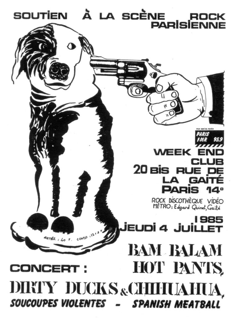 1985.07.04-Flyer01-Max-Well-748x1024 "Soutien à la scène parisienne" (04/07/85)