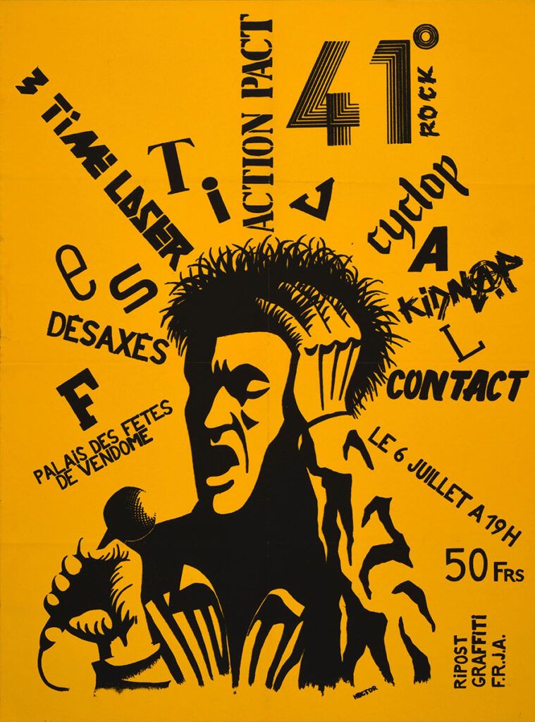 1985.07.06-Affiche01-60-81-serigraphiee-Copie-759x1024 "41°Rock" (06/07/85)