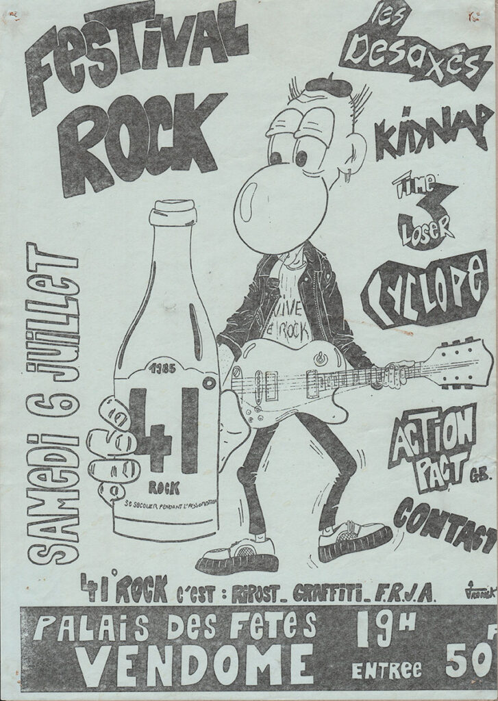 1985.07.06-Affiche02-A3-photocopiee-Copie-727x1024 "41°Rock" (06/07/85)