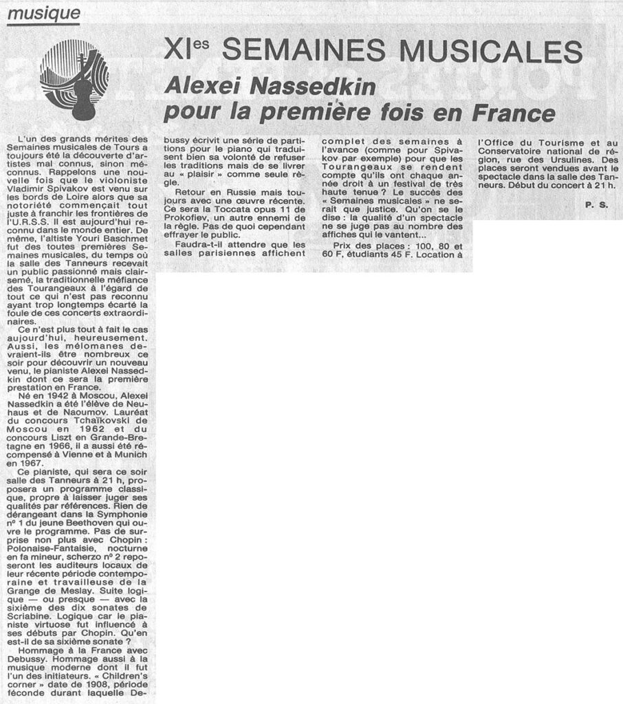 1985.07.12-NRCO.4ADPREa-906x1024 "Semaines musicales de Tours" (12/07/85)