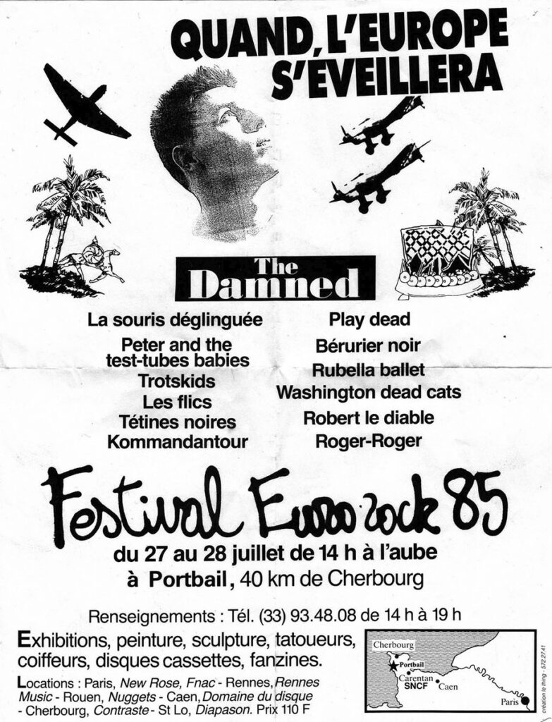 1985.07.28-Berurier-Noir-Flyer01-783x1024 "Euro-Rock 85" (27 et 28/07/85)