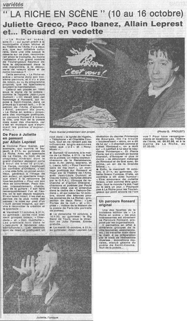 1985.10.08-NRCO.5ADPREa-597x1024 "La Riche en scène" Juliette Gréco (16/10/85)