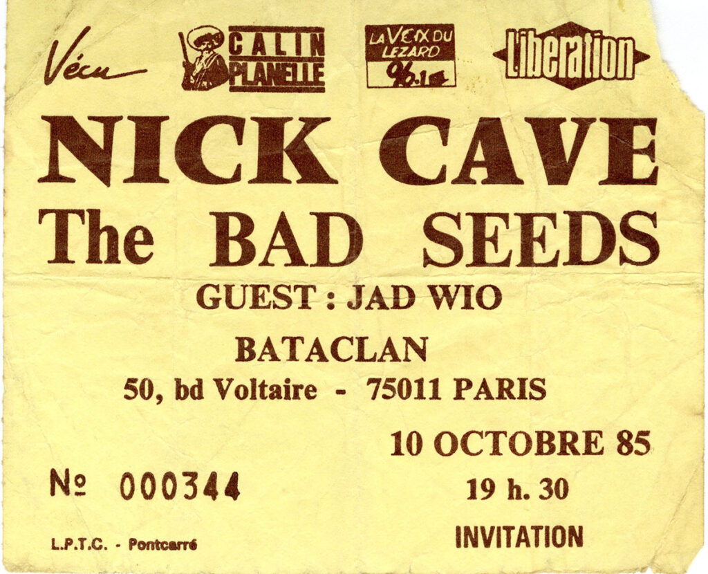 1985.10.10-Nick-Cave-Fred-MoulinTI-1024x830 Nick Cave and The Bad Seeds, Jad Wio (10/10/85)