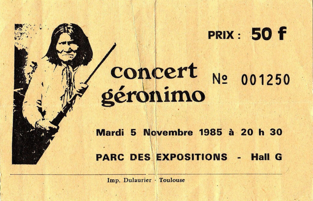 1985.11.05-Berurier-Noir-Ticket01-1024x660 "Concert Géronimo" (05/11/85)