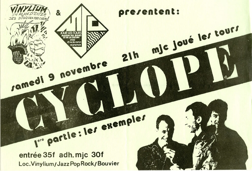 1985.11.09-Flyer01-Jean-Vigouroux-1024x697 Les Exemples, Cyclope (09/11/85)