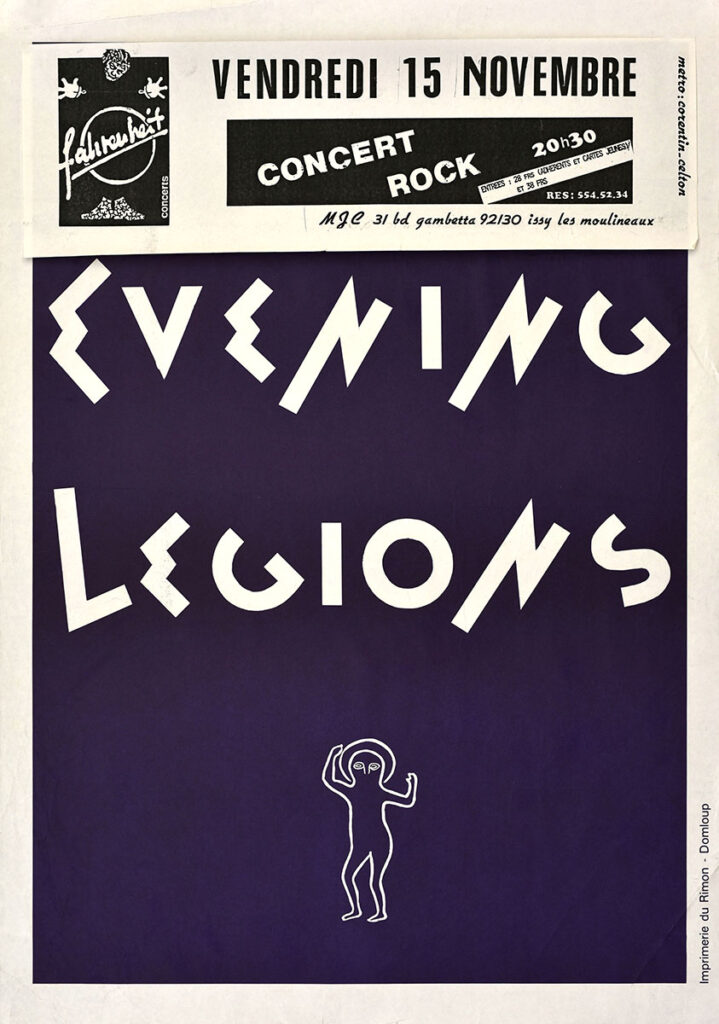 1985.11.15-Fahrenheit-Affiche01-451-642-imprimee-Olivier-Peters-Copie-719x1024 Baroque Bordello, Evening Legions (15/11/85)