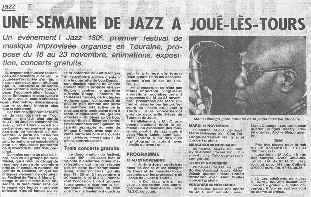 1985.11.15-NRCO.4ADPREa-1024x650 "Jazz 180°" (18 au 22/11/85)