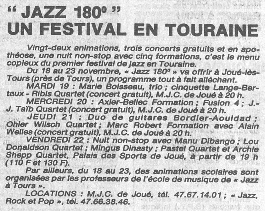 1985.11.15-NRCO.BADPREa-1024x816 "Jazz 180°" (18 au 22/11/85)