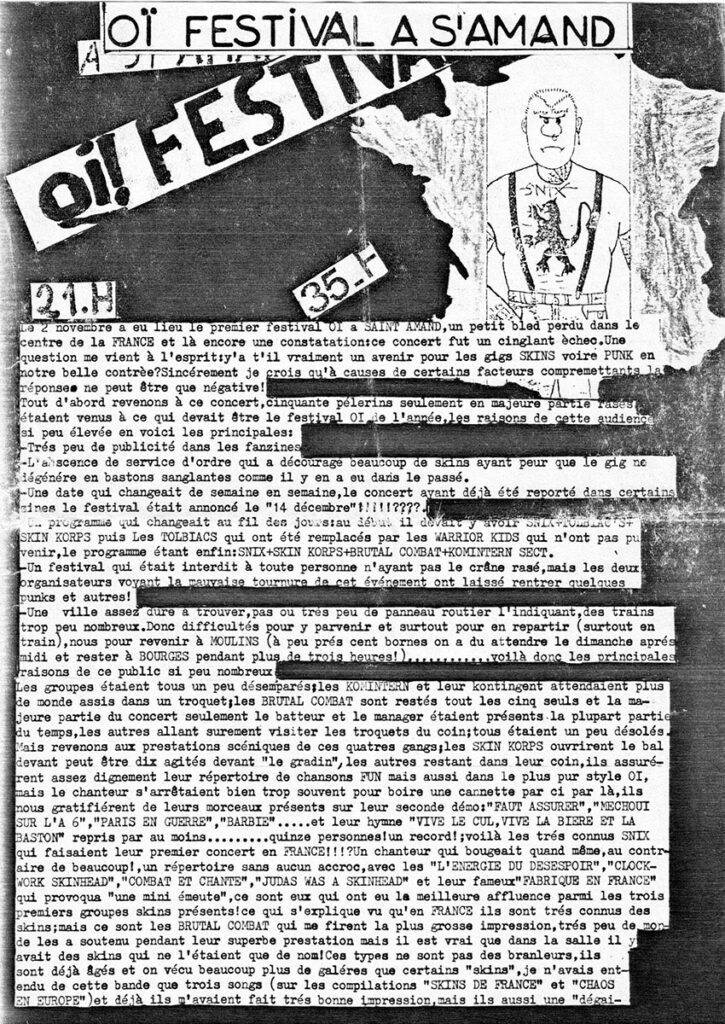 Zine-Inconnu-01-03-725x1024 "OI! festival" (02/11/85)