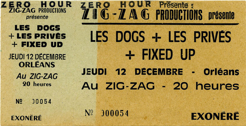 1985.12.12-Dogs-Ticket01-Milouf-1024x527 Les Privés, Fixed Up, Dogs (12/12/85)