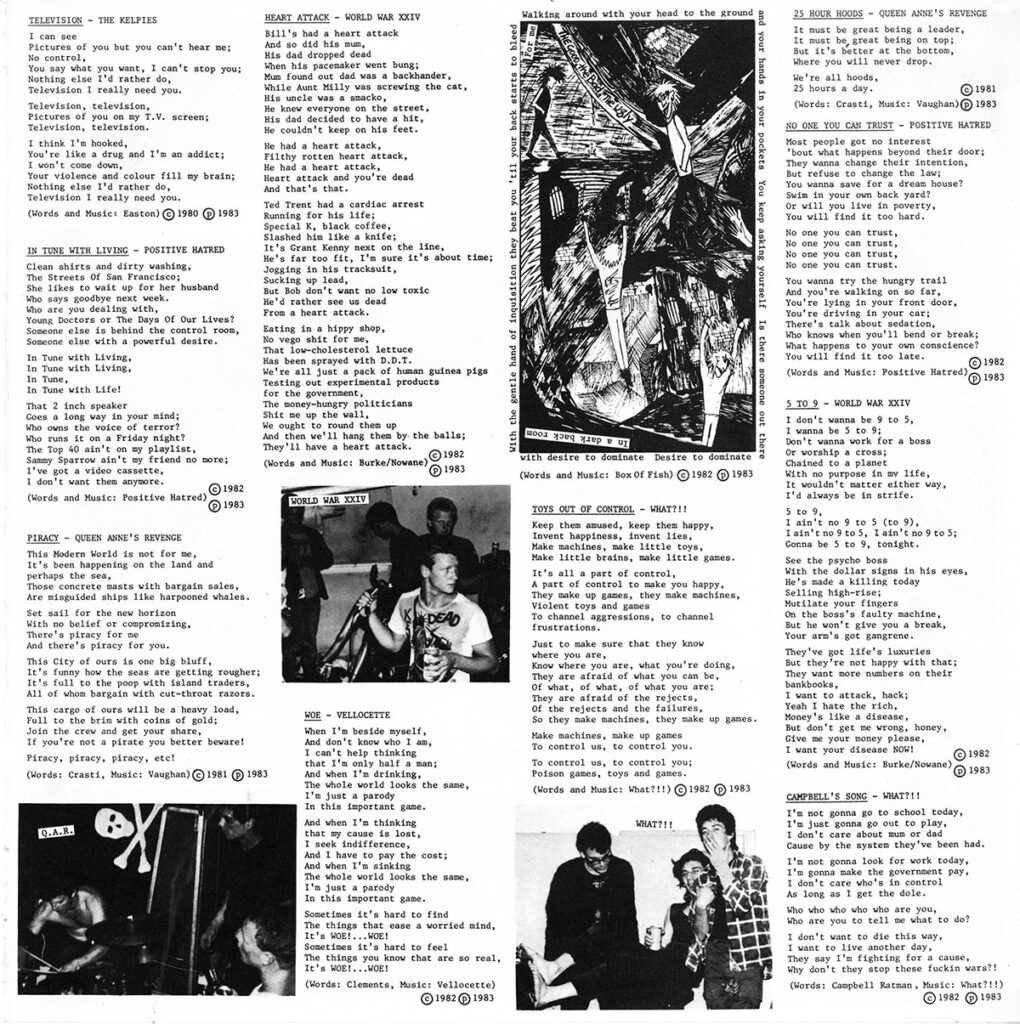 1986.01-Flowers-LP-RipostDI05-1020x1024 "Flowers from the dustbin - An Australia Sydney compilation volume 1"