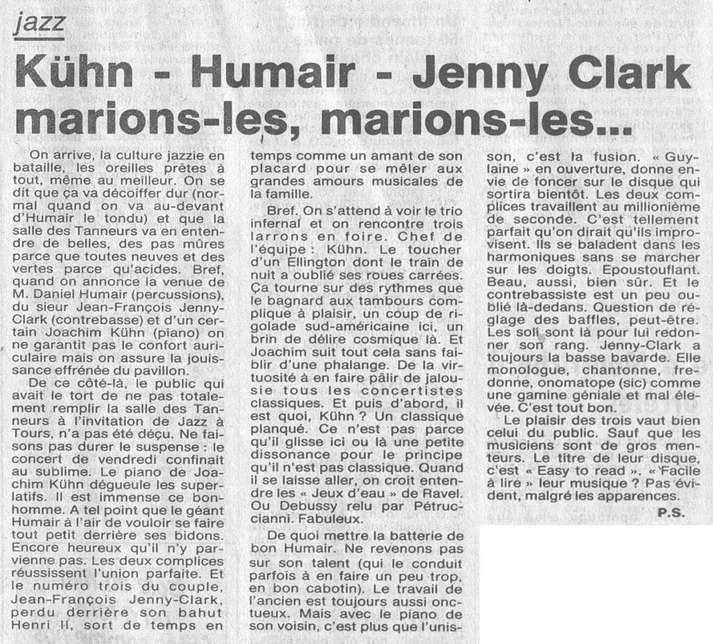 1986.01.20-NRCO.3ADPREb-1024x925 Joachim Kühn, Daniel Humair, Jean-François Jenny-Clark (17/01/86)