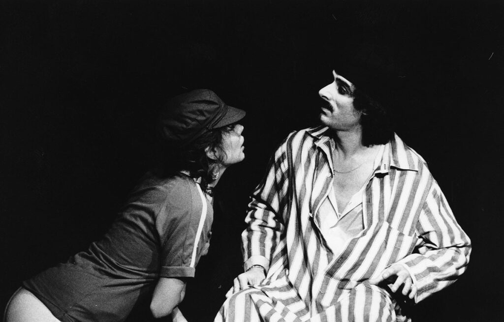 1986.03.07-Photo07-Gisele-Ned-1024x655 Théâtre Ned-JMA "Le voleur d’autobus" (07 et 08/03/86)
