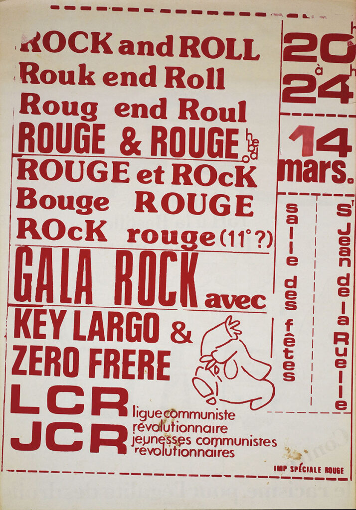 1986.03.14-Affiche01-60-86-imprimee-Michel-Rose-Copie-714x1024 Zéro Frère, Key Largo (14/03/86)