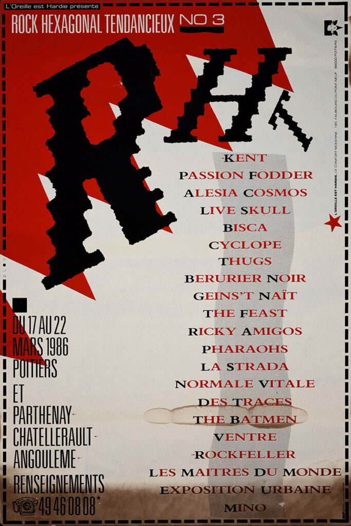 1986.03.17-Affiche01r-77-1155-imprimee-Oreille-est-Hardie-Copie-683x1024 "Rock hexagonal tendancieux" Rockfeller, Kent (19/03/86)