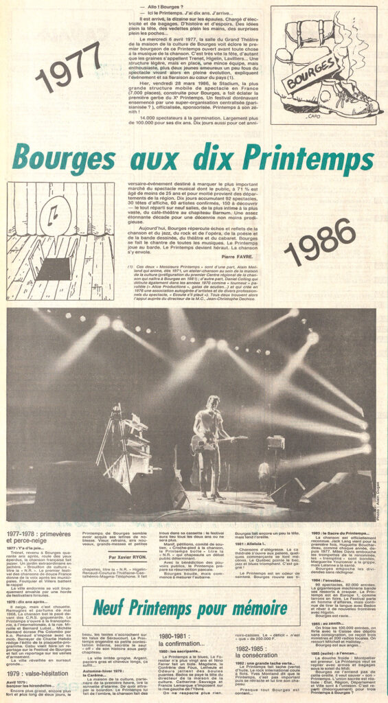 1986.03.29-NRCO.MADPRE-565x1024 "Printemps de Bourges" (28/03/86 au 06/04/86)