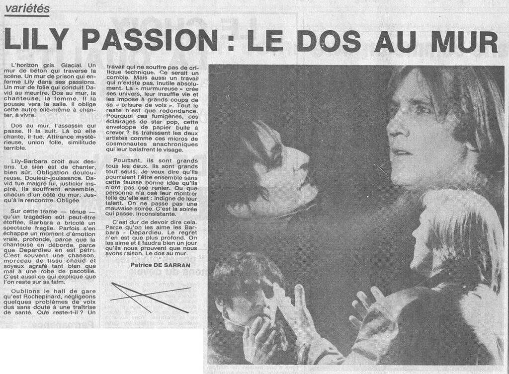 1986.04.11-NRCO.4ADPREa-1024x753 Barbara, Gérard Depardieu "Lily passion" (10/04/86)
