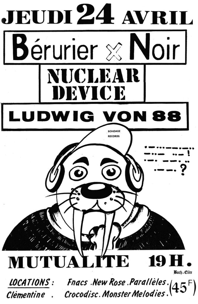 1986.04.24-Ludwig-von-88-Laurent-ManetFL01-668x1024 Ludwig Von 88, Nuclear Device, Bérurier Noir (24/04/86)