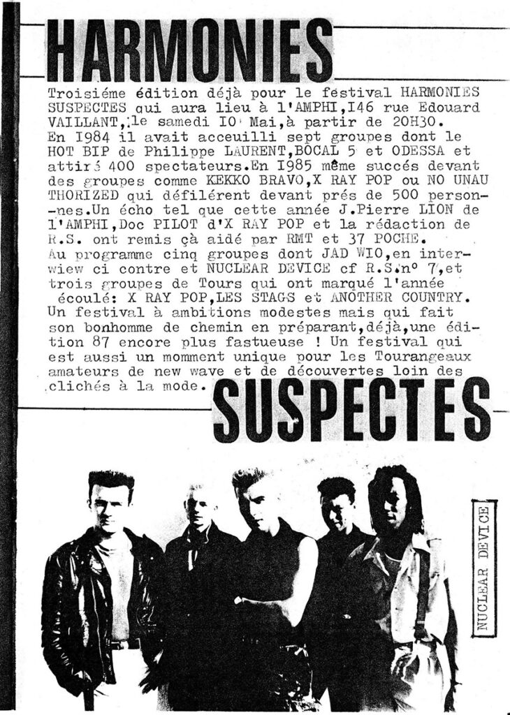 Presse-RegimeSensuel-n10-Mai1986-07-730x1024 "Harmonie suspectes" (10/05/86)