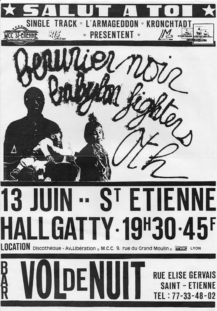 1986.06.13-Flyer01Laurent-Malfois-715x1024 Bérurier Noir, Babylon Fighters, O.T.H. (13/06/86)